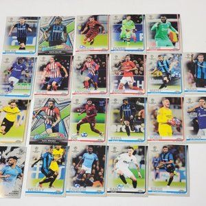 2019 Topps Chrome UEFA Champions League Soccer Cards Insert Singles Bundle Set